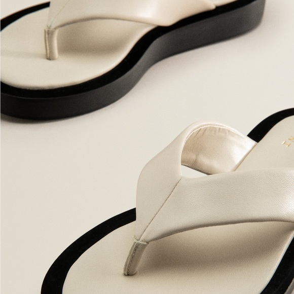 Zara Home contrast Leather Sandals 🍦US 8 - Picture 4 of 13